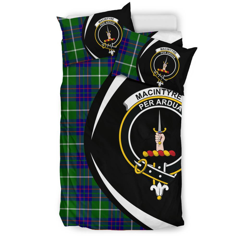 Macintyre Hunting Modern Clan Bedding Set, Scottish Tartan Macintyre Hunting Modern Clan Bedding Set Circle Style