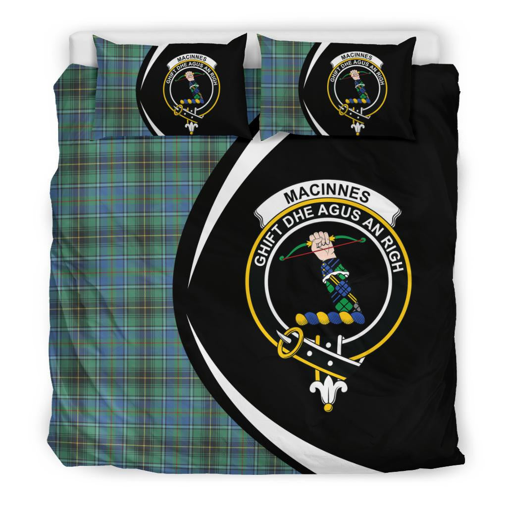 Macinnes Ancient Clan Bedding Set, Scottish Tartan Macinnes Ancient Clan Bedding Set Circle Style