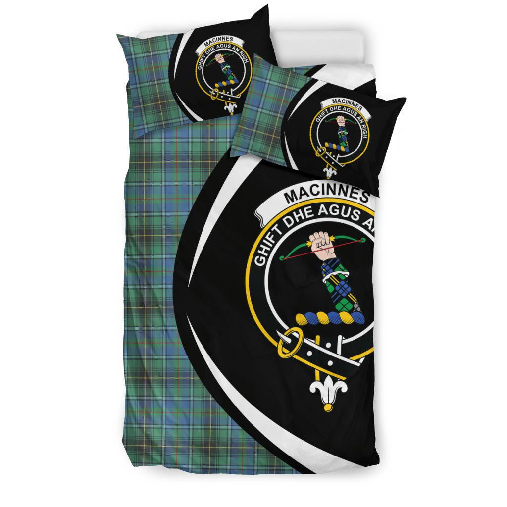 Macinnes Ancient Clan Bedding Set, Scottish Tartan Macinnes Ancient Clan Bedding Set Circle Style