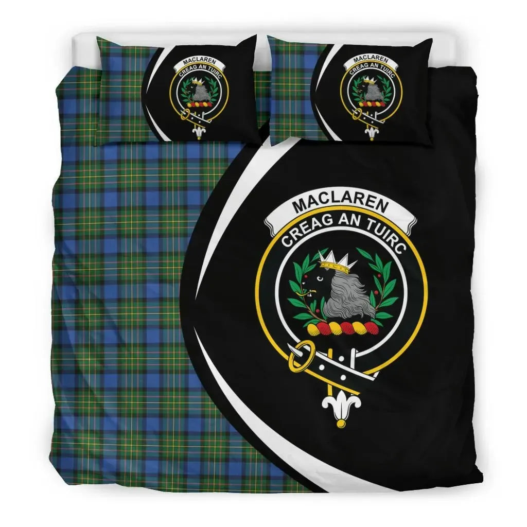 Maclaren Ancient Clan Bedding Set, Scottish Tartan Maclaren Ancient Clan Bedding Set Circle Style