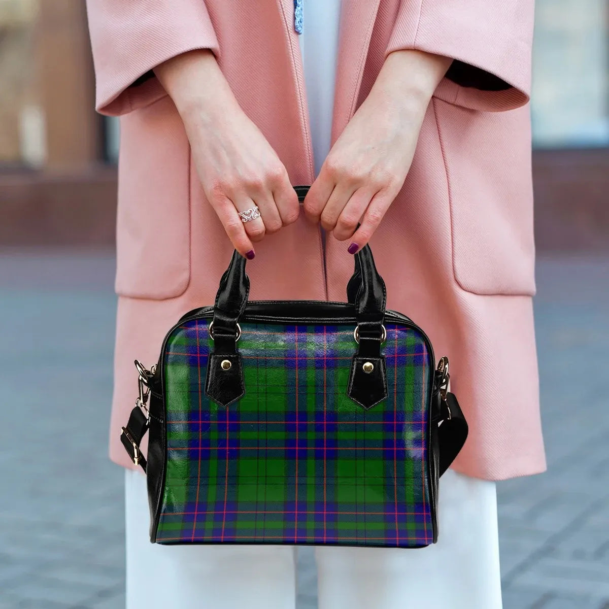 Lockhart Modern Tartan Plaid Shoulder Handbag