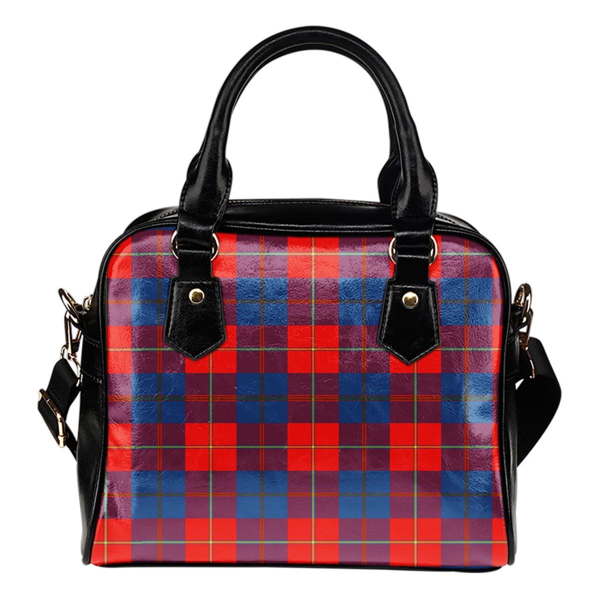 Galloway Red Tartan Plaid Shoulder Handbag