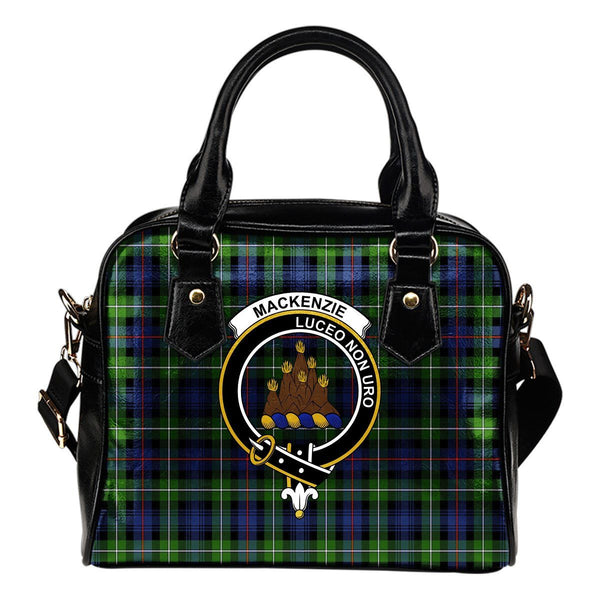 MacKenzie Modern Tartan Crest Shoulder Handbag