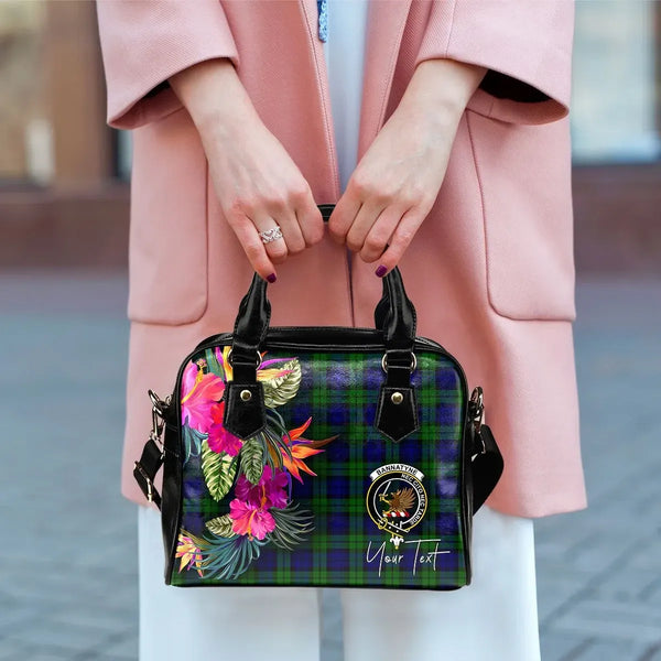 Bannatyne Tartan Hibiscus Shoulder Handbag