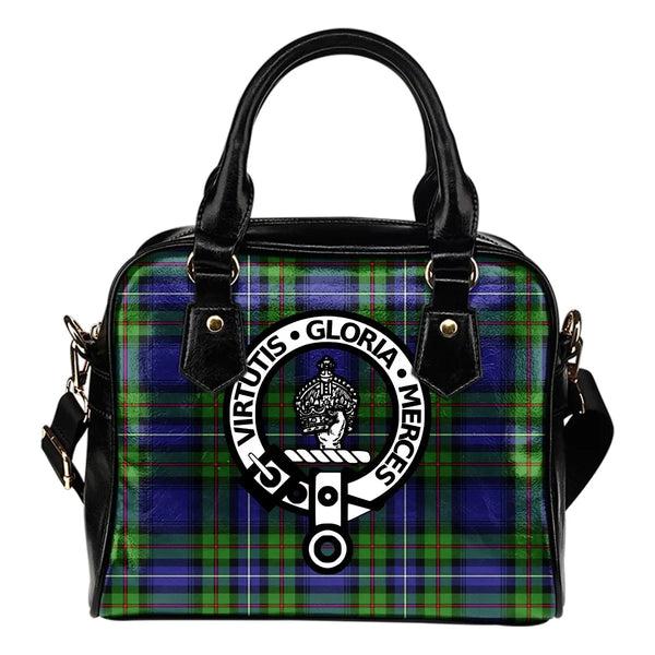Donnachaidh Tartan Crest Shoulder Handbag