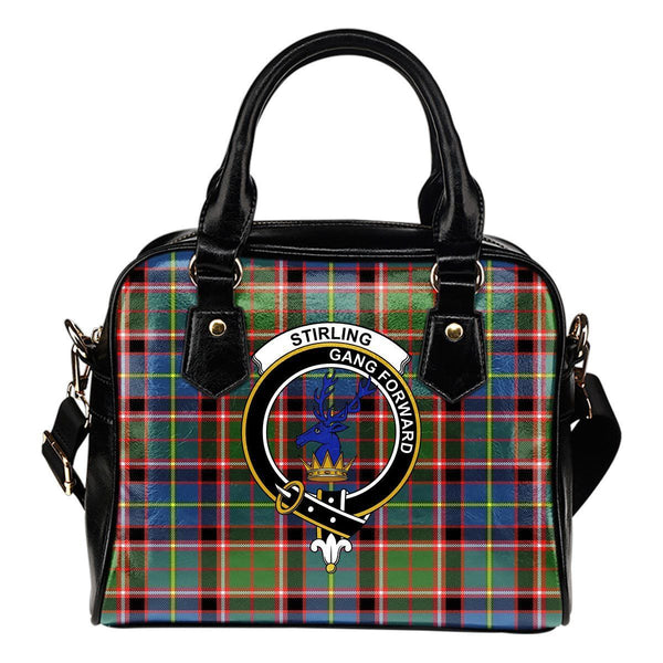 Stirling (of Cadder-Present Chief) Tartan Crest Shoulder Handbag