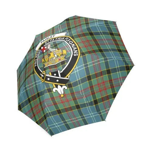 Paisley District Tartan Crest Umbrellas