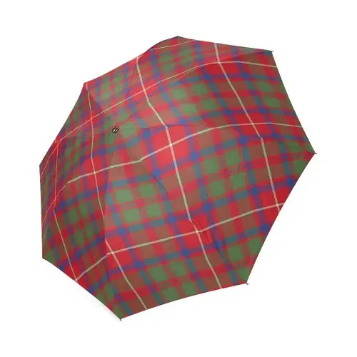 Shaw Red Modern Tartan Plaid Umbrellas