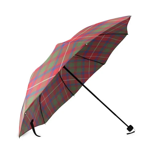 Shaw Red Modern Tartan Plaid Umbrellas