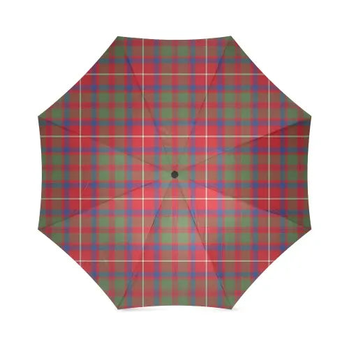 Shaw Red Modern Tartan Plaid Umbrellas