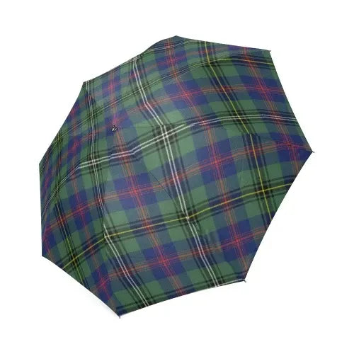 Wood Modern Tartan Plaid Umbrellas