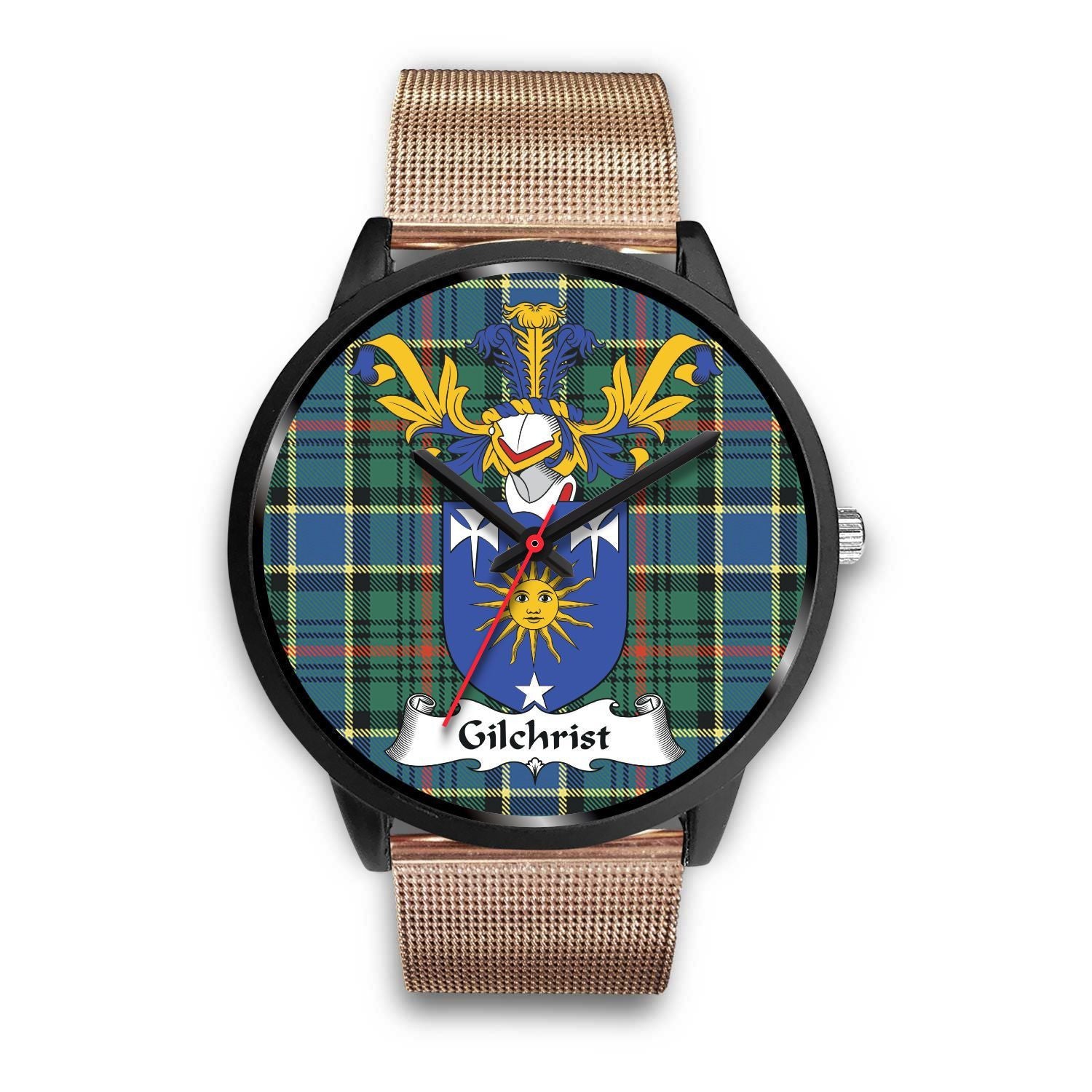 Gilchrist Tartan Clan Badge Watch