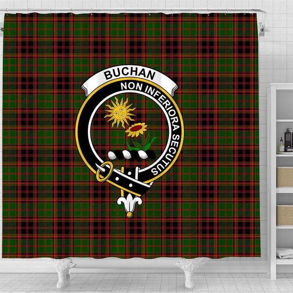 Buchan Tartan Crest Shower Curtain