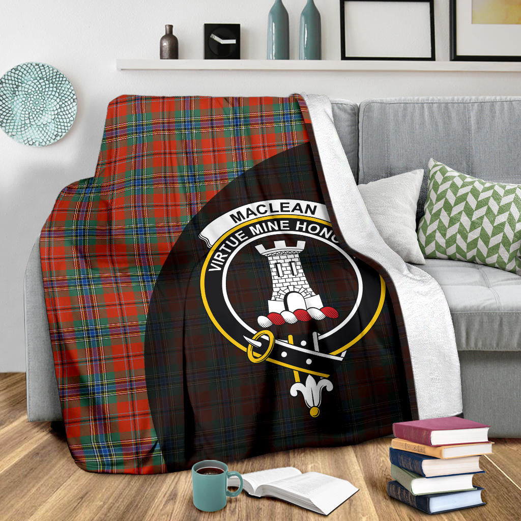 MacLean of Duart Ancient Clan Blanket, Scottish Tartan MacLean of Duart Ancient Clans Blanket Wave Style