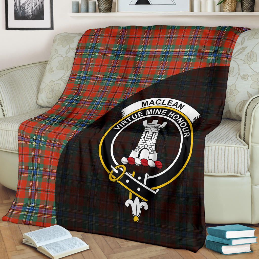 MacLean of Duart Ancient Clan Blanket, Scottish Tartan MacLean of Duart Ancient Clans Blanket Wave Style