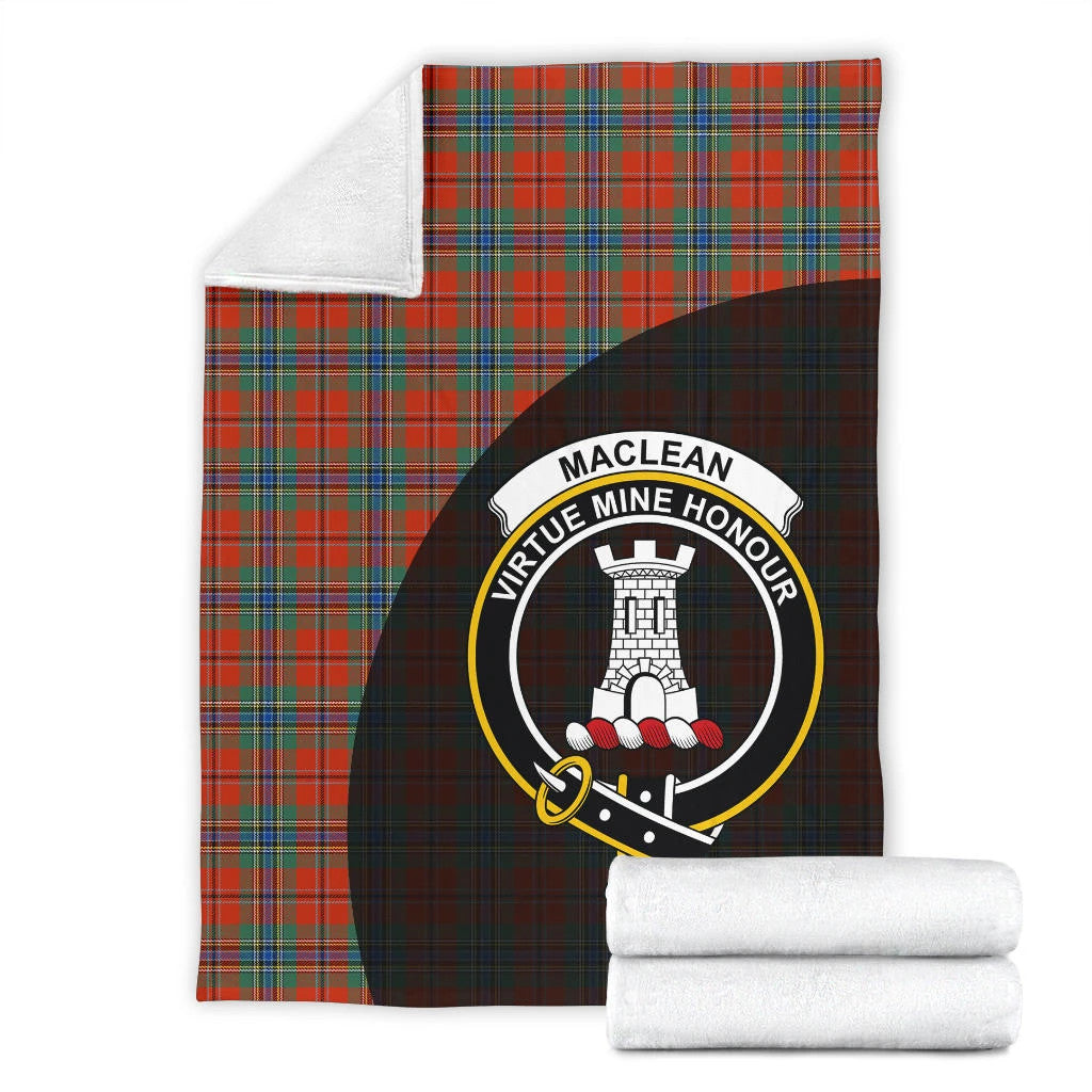 MacLean of Duart Ancient Clan Blanket, Scottish Tartan MacLean of Duart Ancient Clans Blanket Wave Style