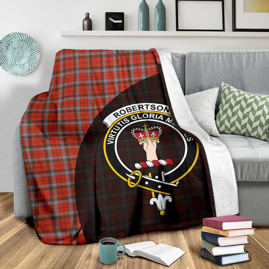 Robertson Weathered Clan Blanket, Scottish Tartan Robertson Weathered Clans Blanket Wave Style