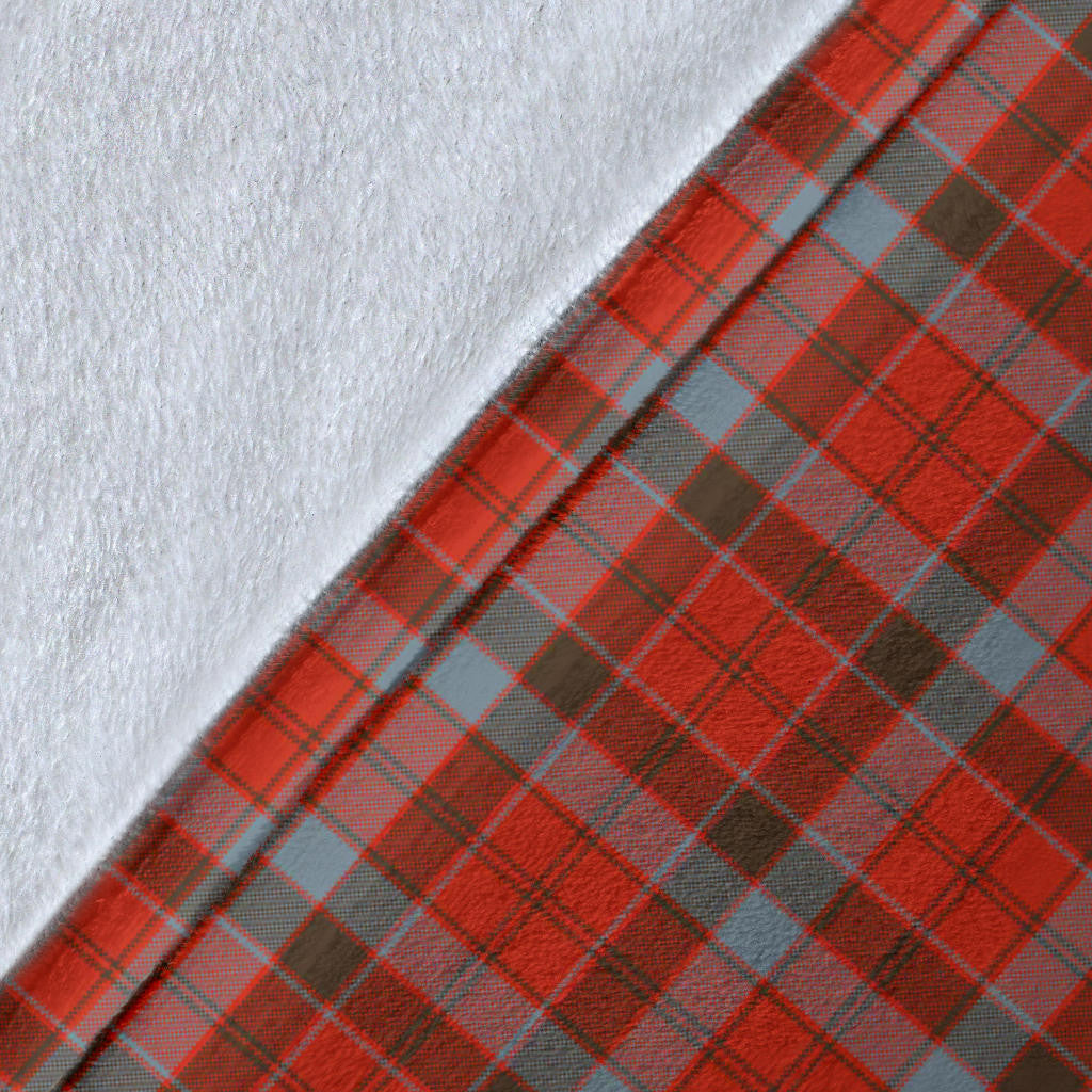 Robertson Weathered Clan Blanket, Scottish Tartan Robertson Weathered Clans Blanket Wave Style