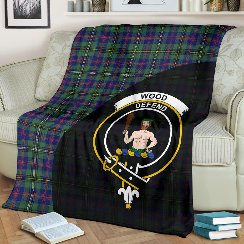 Wood Modern Clan Blanket, Scottish Tartan Wood Modern Clans Blanket Wave Style