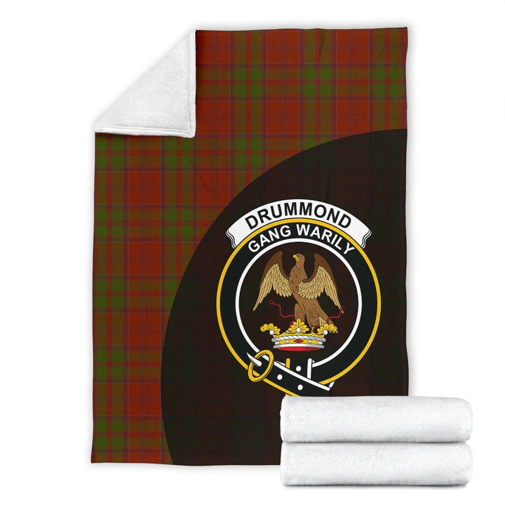 Drummond Clan Clan Blanket, Scottish Tartan Drummond Clan Clans Blanket Wave Style