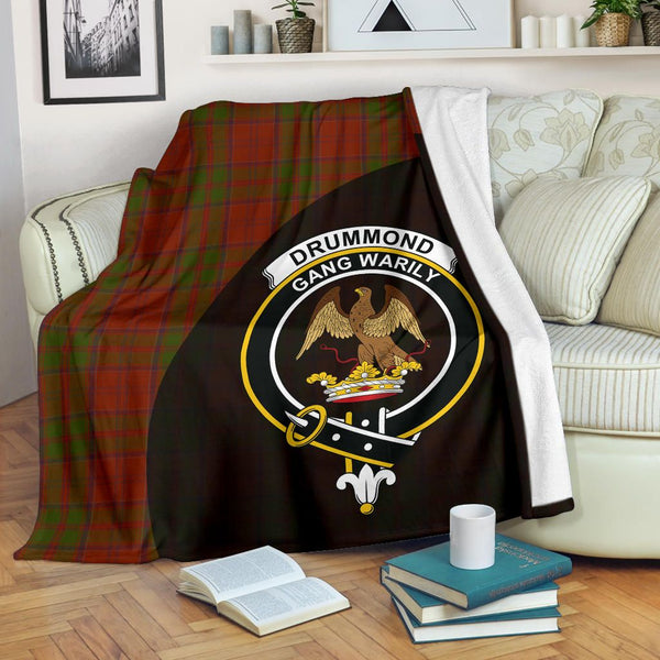 Drummond Clan Clan Blanket, Scottish Tartan Drummond Clan Clans Blanket Wave Style
