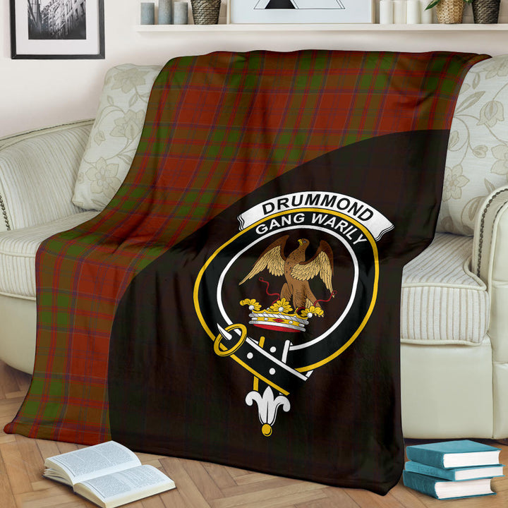 Drummond Clan Clan Blanket, Scottish Tartan Drummond Clan Clans Blanket Wave Style