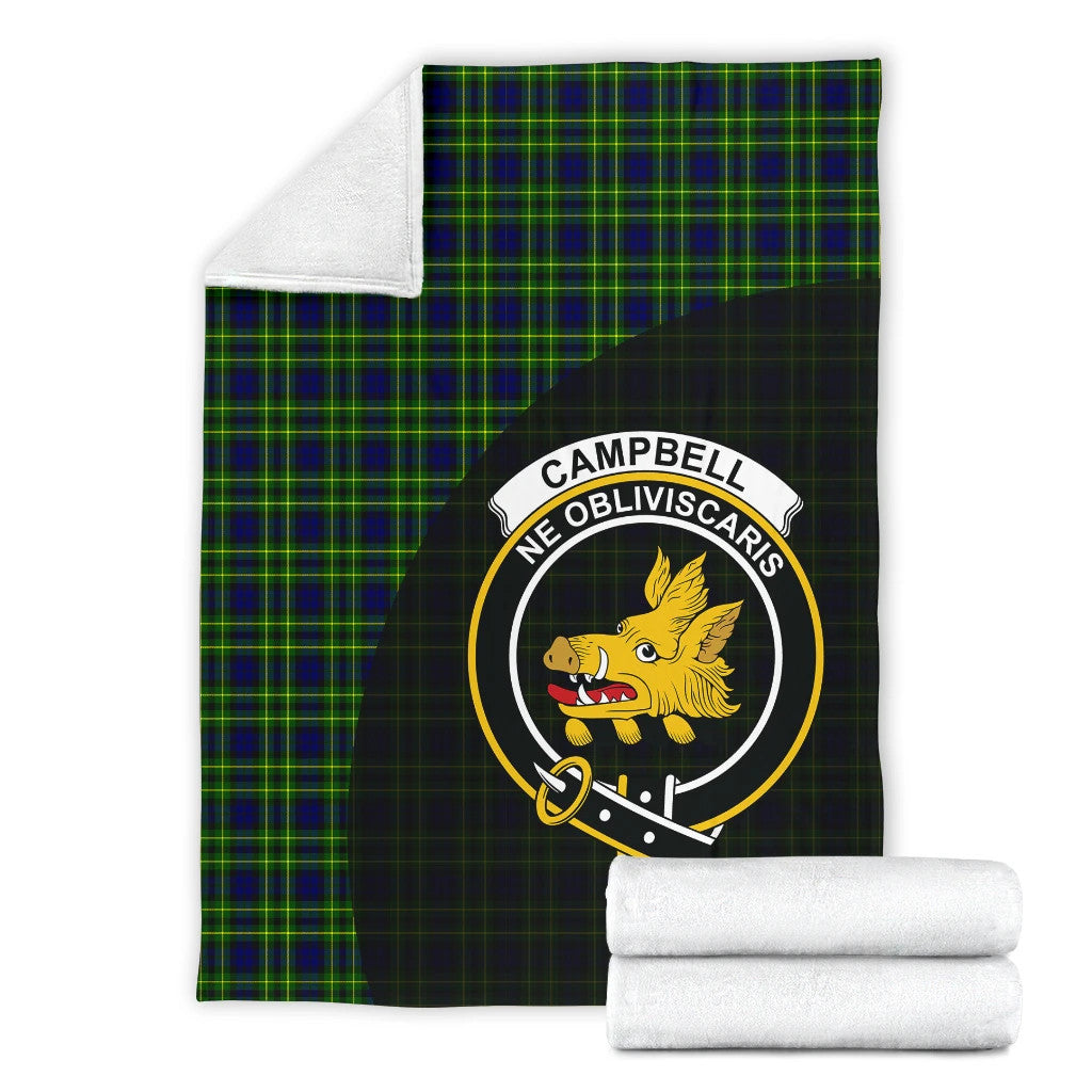 Campbell of Breadalbane Modern Clan Blanket, Scottish Tartan Campbell of Breadalbane Modern Clans Blanket Wave Style