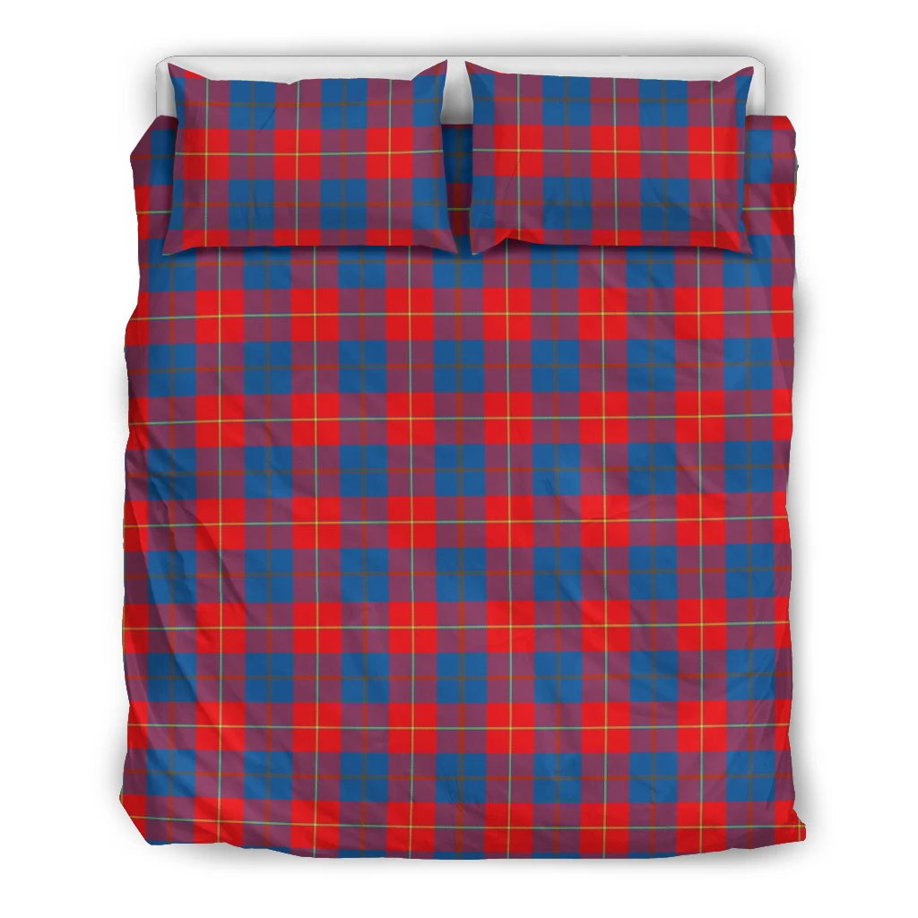 Galloway Red Clan Bedding Set, Scottish Tartan Galloway Red Clans Bedding Set