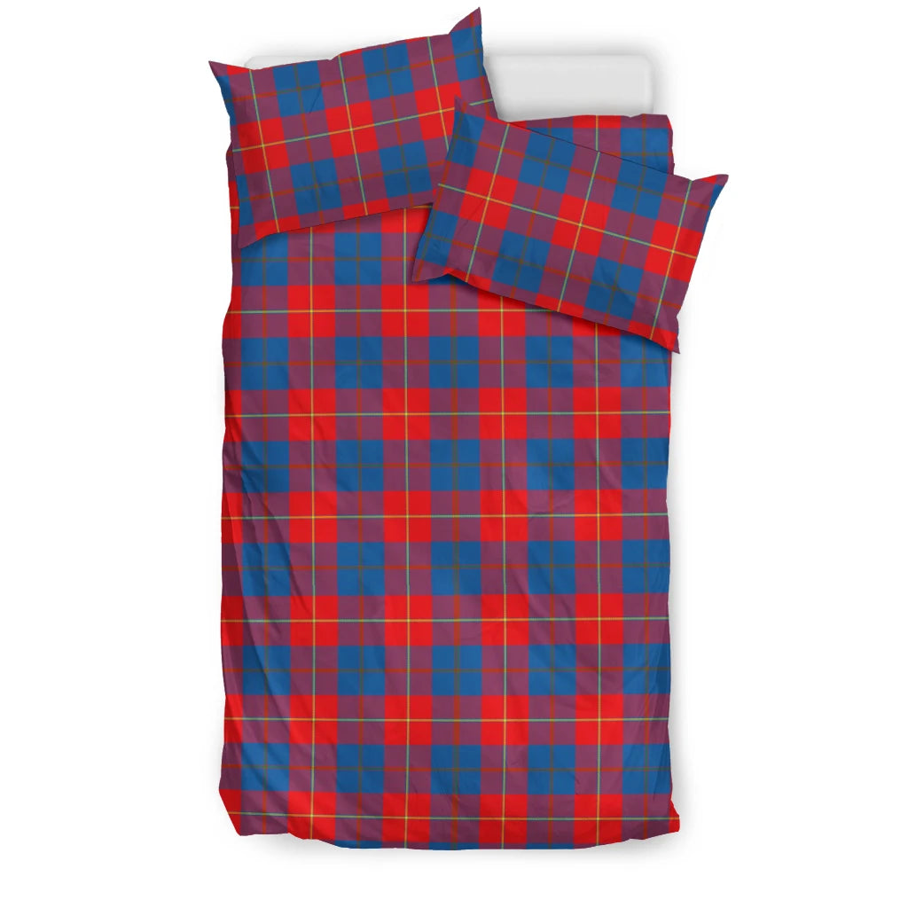 Galloway Red Clan Bedding Set, Scottish Tartan Galloway Red Clans Bedding Set