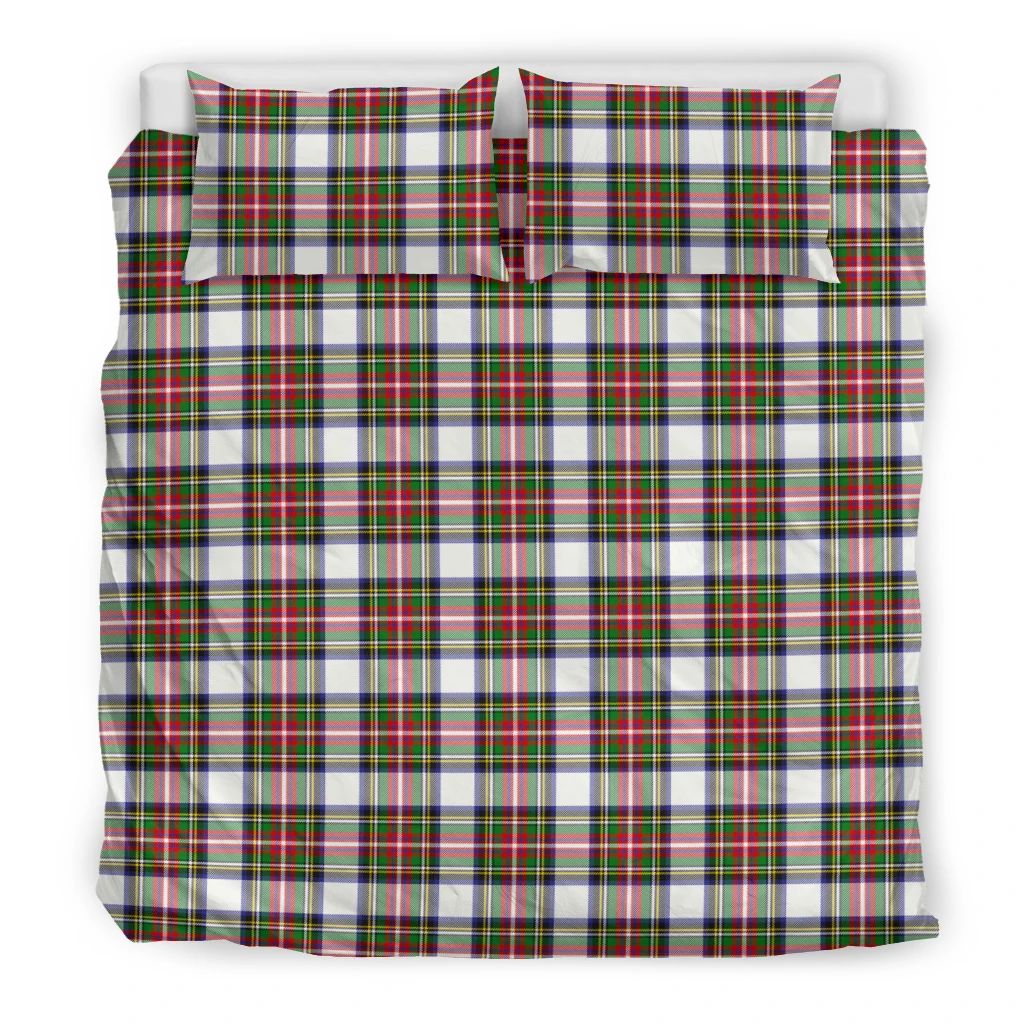 Stewart Dress Modern Clan Bedding Set, Scottish Tartan Stewart Dress Modern Clans Bedding Set