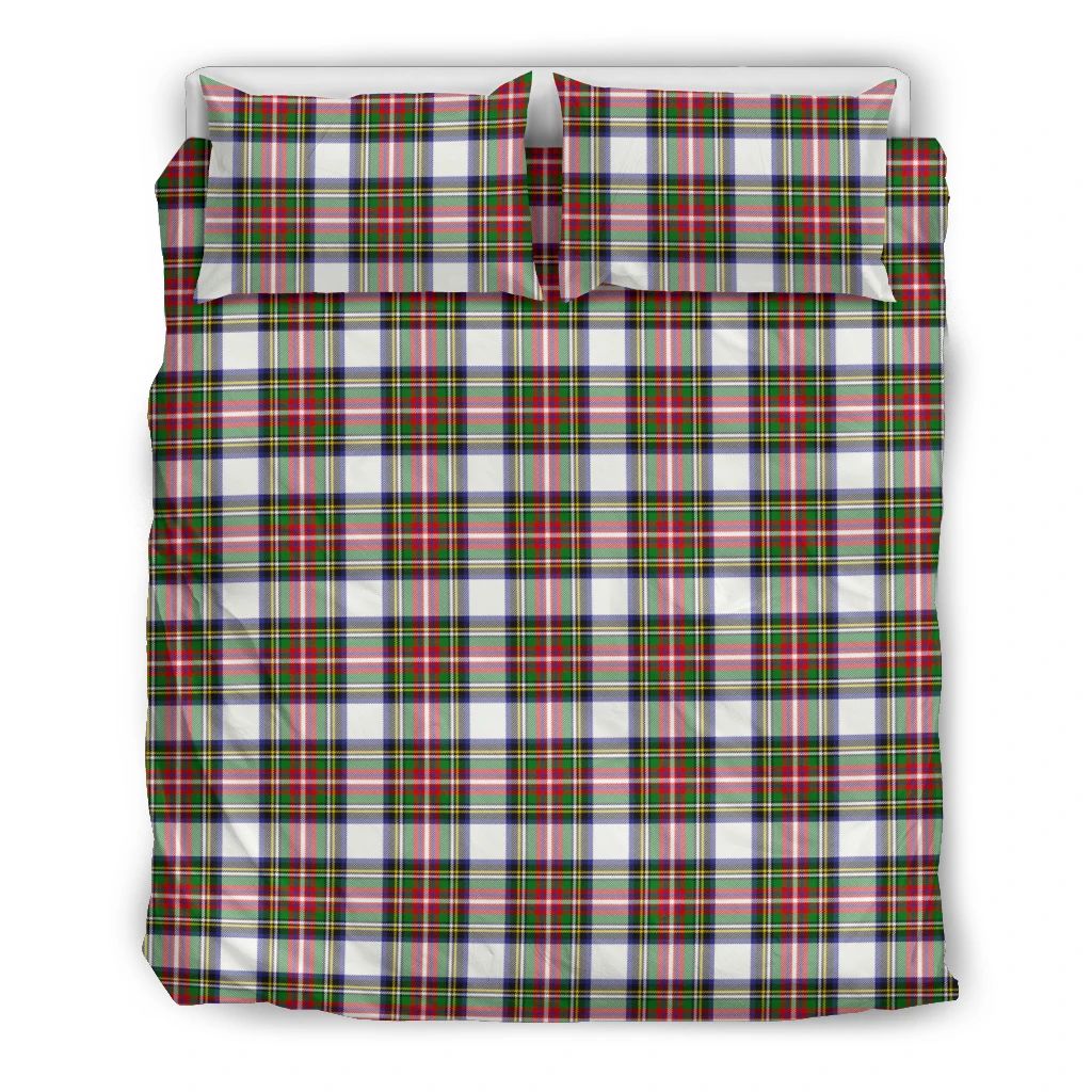 Stewart Dress Modern Clan Bedding Set, Scottish Tartan Stewart Dress Modern Clans Bedding Set