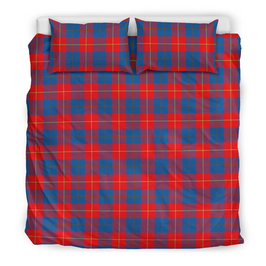 Galloway Red Clan Bedding Set, Scottish Tartan Galloway Red Clans Bedding Set