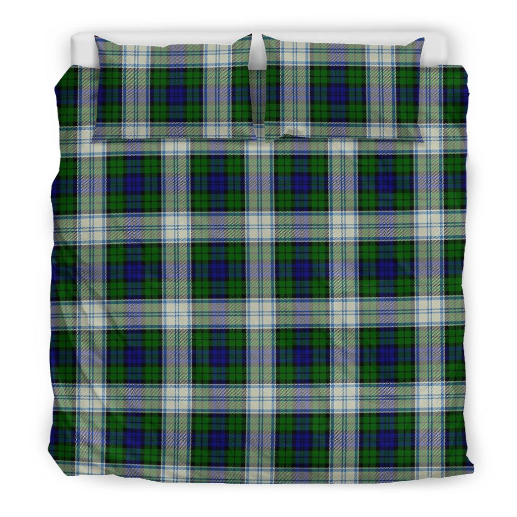 Blackwatch Dress Modern Clan Bedding Set, Scottish Tartan Blackwatch Dress Modern Clans Bedding Set