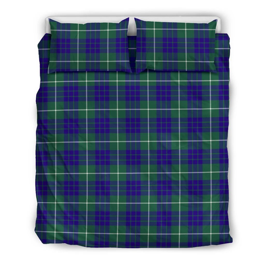 Hamilton Hunting Modern Clan Bedding Set, Scottish Tartan Hamilton Hunting Modern Clans Bedding Set