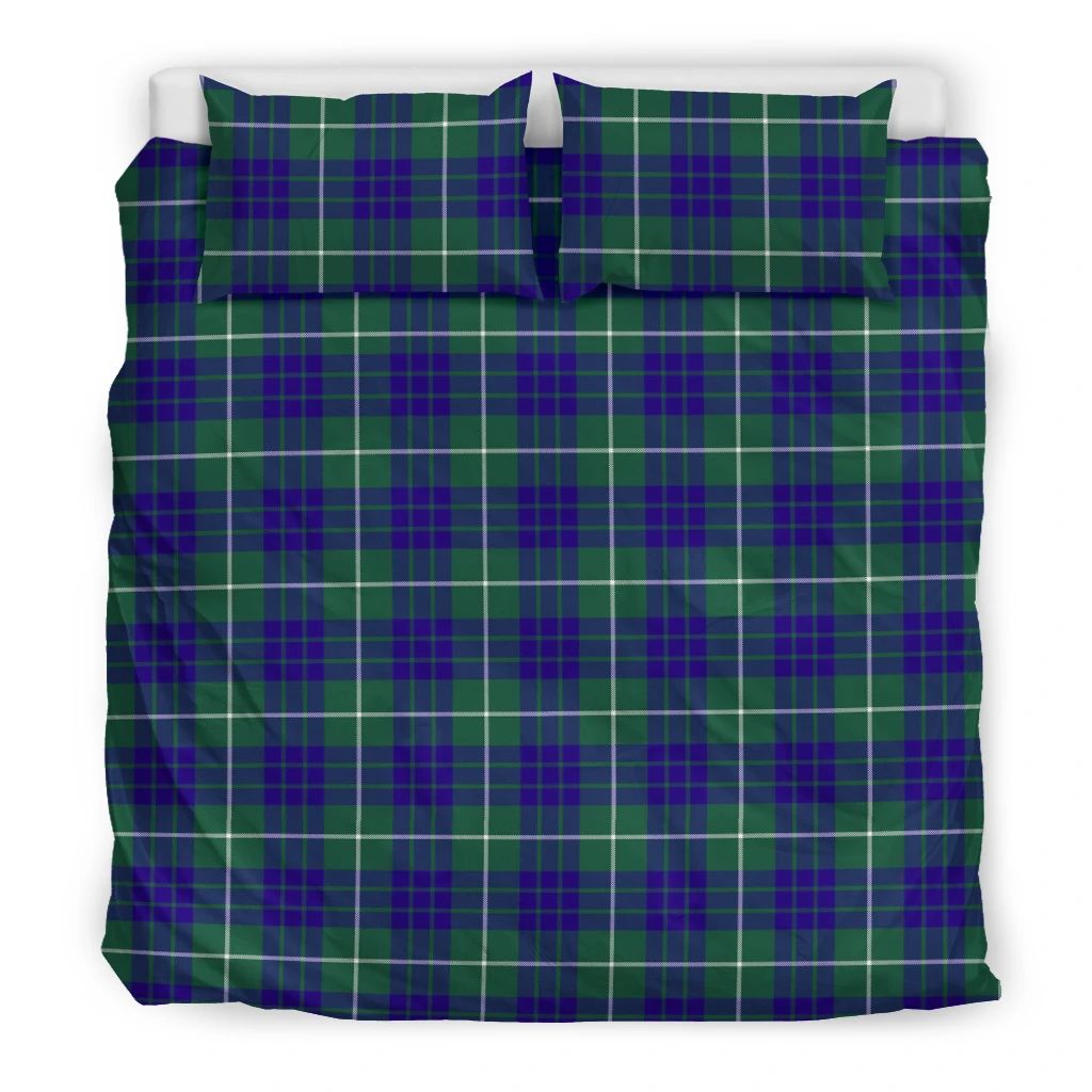Hamilton Hunting Modern Clan Bedding Set, Scottish Tartan Hamilton Hunting Modern Clans Bedding Set