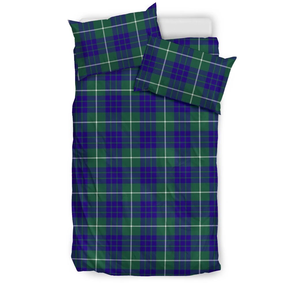 Hamilton Hunting Modern Clan Bedding Set, Scottish Tartan Hamilton Hunting Modern Clans Bedding Set
