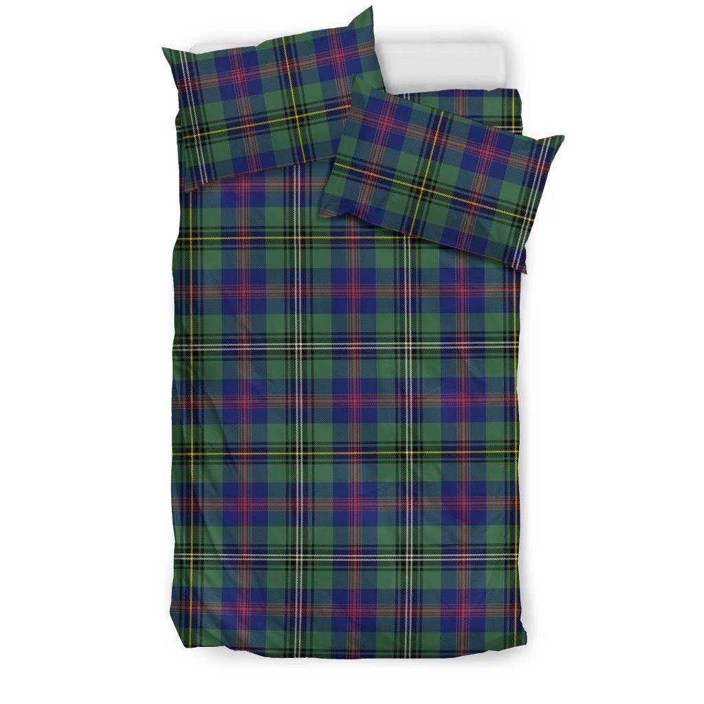 Wood Modern Clan Bedding Set, Scottish Tartan Wood Modern Clans Bedding Set