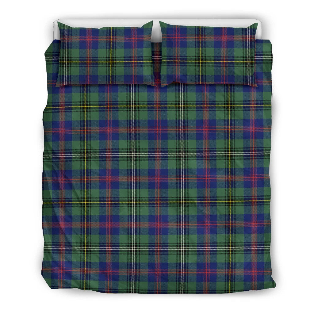 Wood Modern Clan Bedding Set, Scottish Tartan Wood Modern Clans Bedding Set