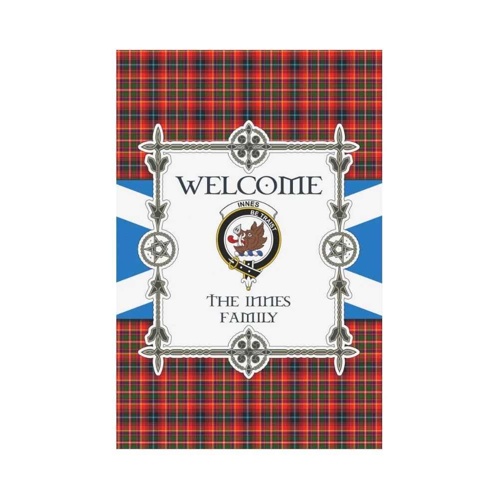 Innes Clan Garden Flag, Scottish Tartan Innes Clans Garden Flag New Style