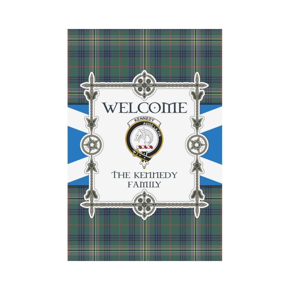 Kennedy Clan Garden Flag, Scottish Tartan Kennedy Clans Garden Flag New Style