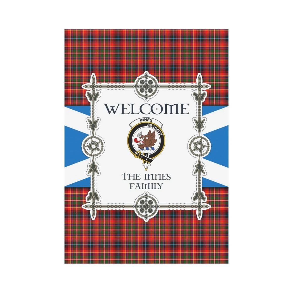 Innes Clan Garden Flag, Scottish Tartan Innes Clans Garden Flag New Style