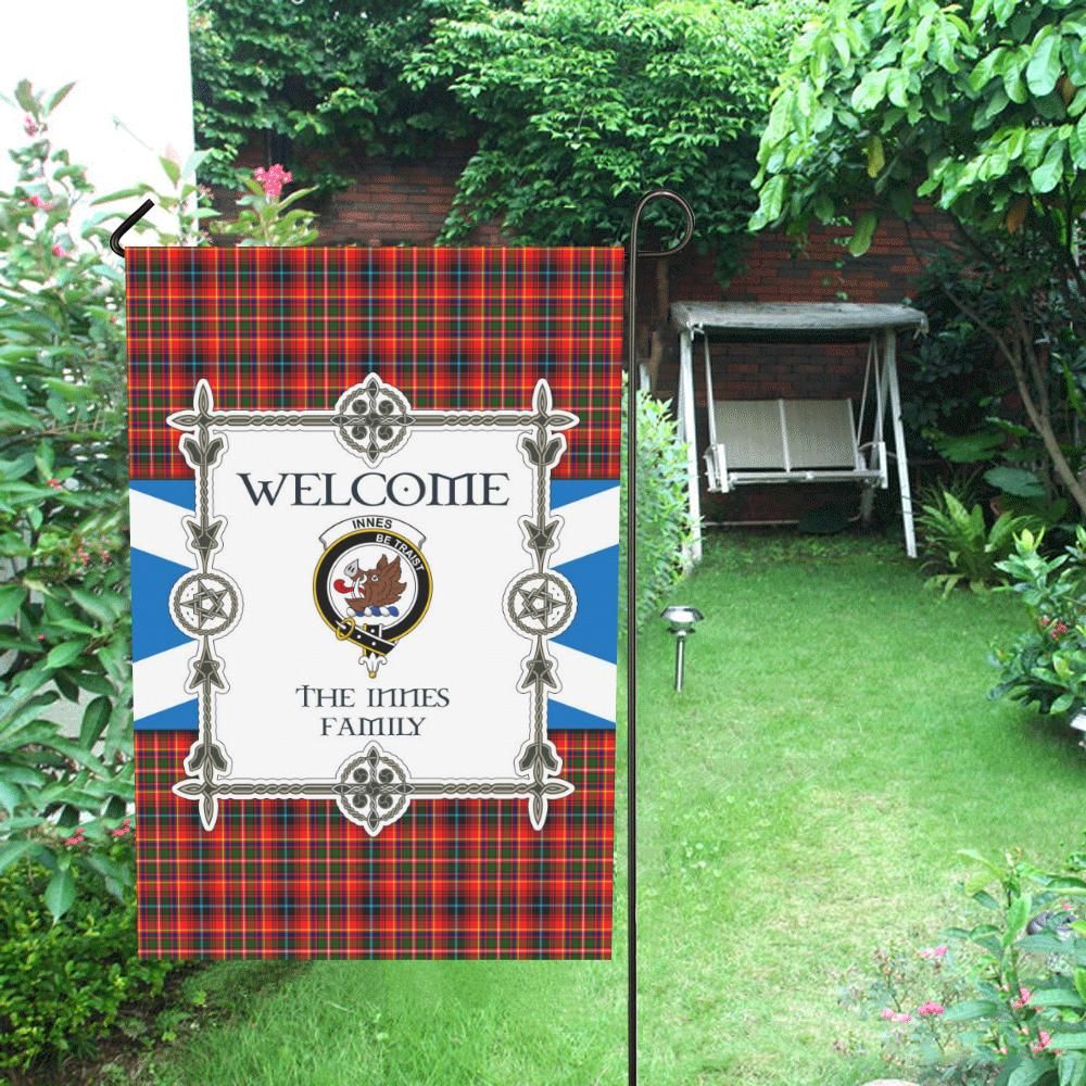 Innes Clan Garden Flag, Scottish Tartan Innes Clans Garden Flag New Style