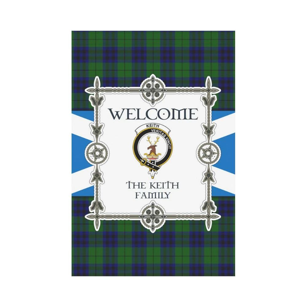 Keith Clan Garden Flag, Scottish Tartan Keith Clans Garden Flag New Style