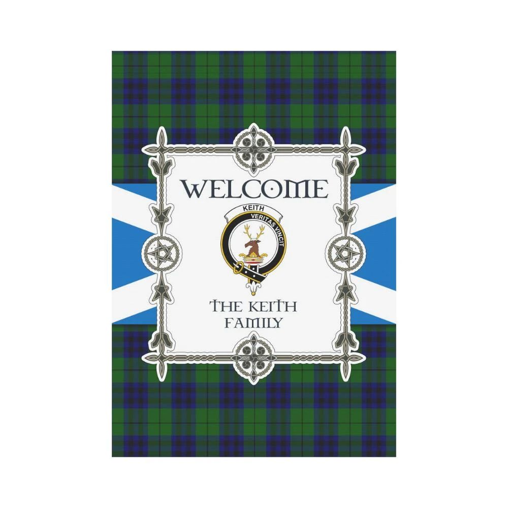 Keith Clan Garden Flag, Scottish Tartan Keith Clans Garden Flag New Style