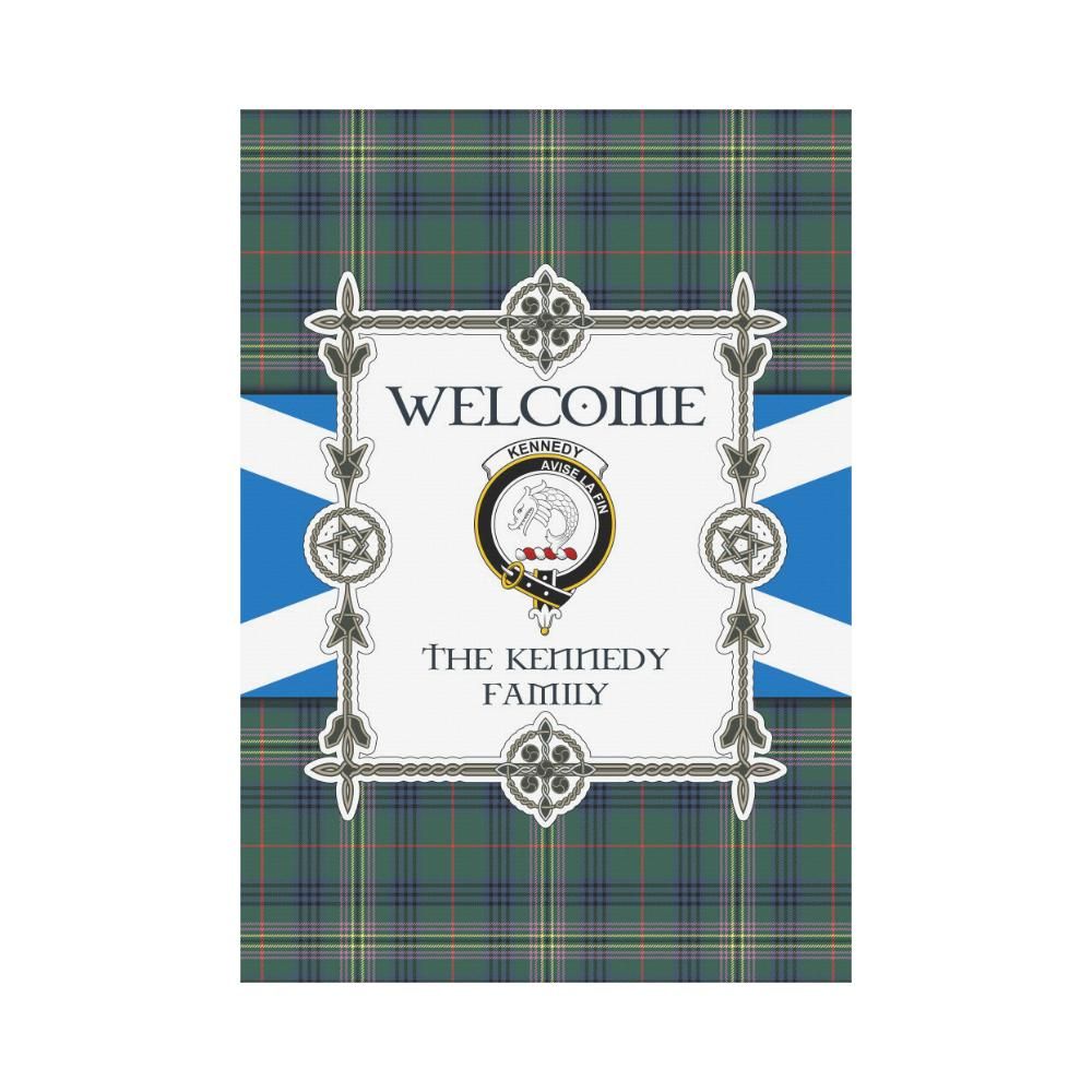 Kennedy Clan Garden Flag, Scottish Tartan Kennedy Clans Garden Flag New Style