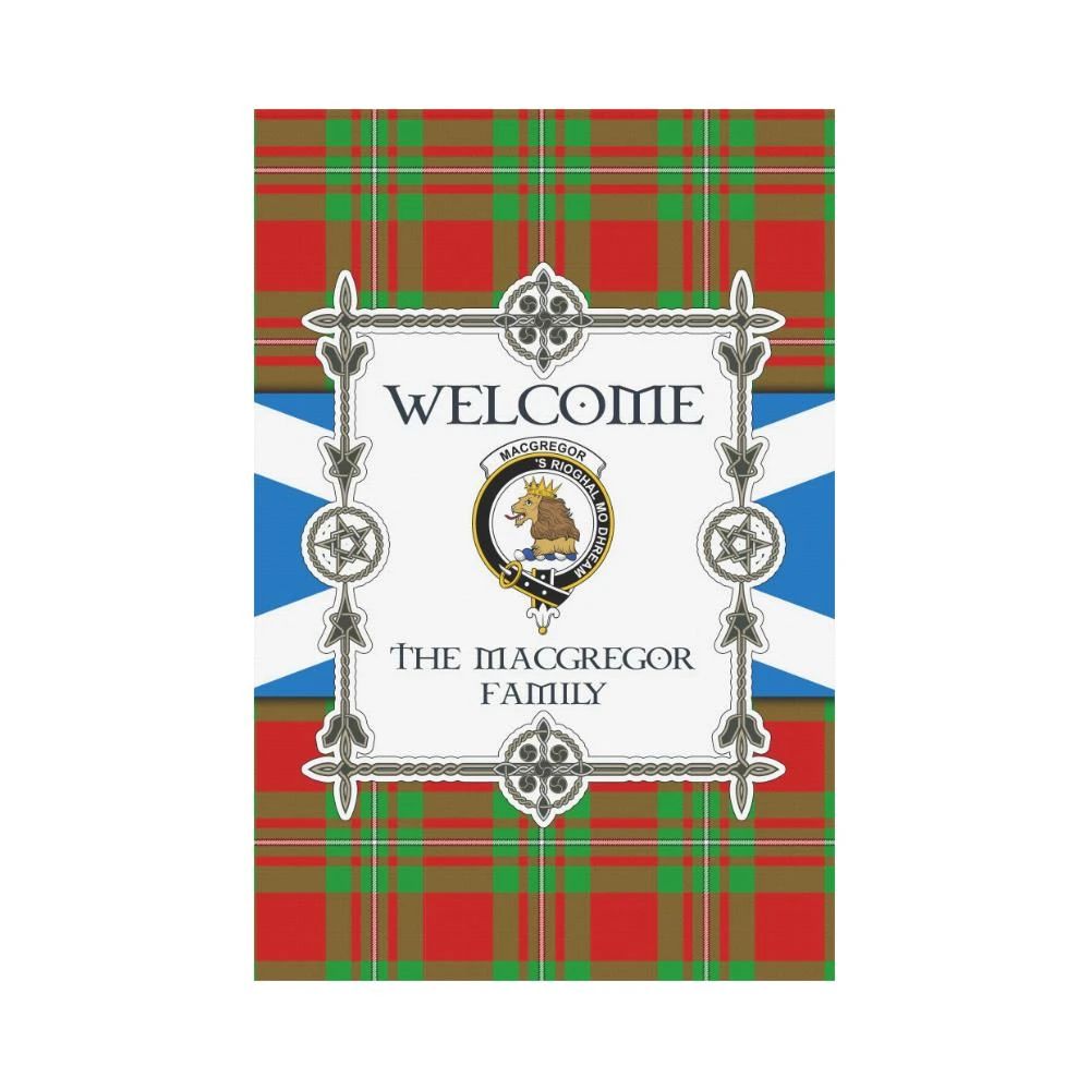 Macgregor Clan Garden Flag, Scottish Tartan Macgregor Clans Garden Flag New Style