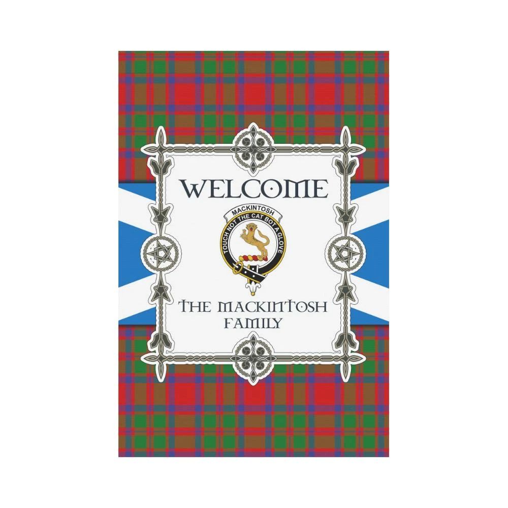 Mackintosh Clan Garden Flag, Scottish Tartan Mackintosh Clans Garden Flag New Style