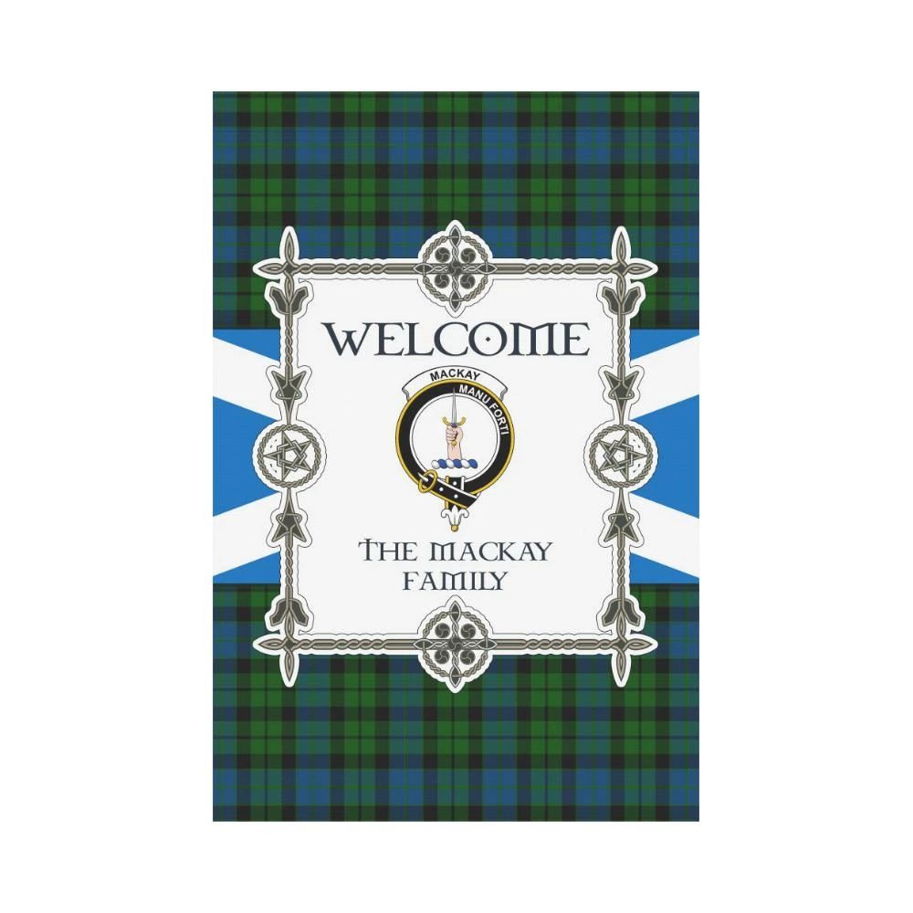 Mackay Clan Garden Flag, Scottish Tartan Mackay Clans Garden Flag New Style