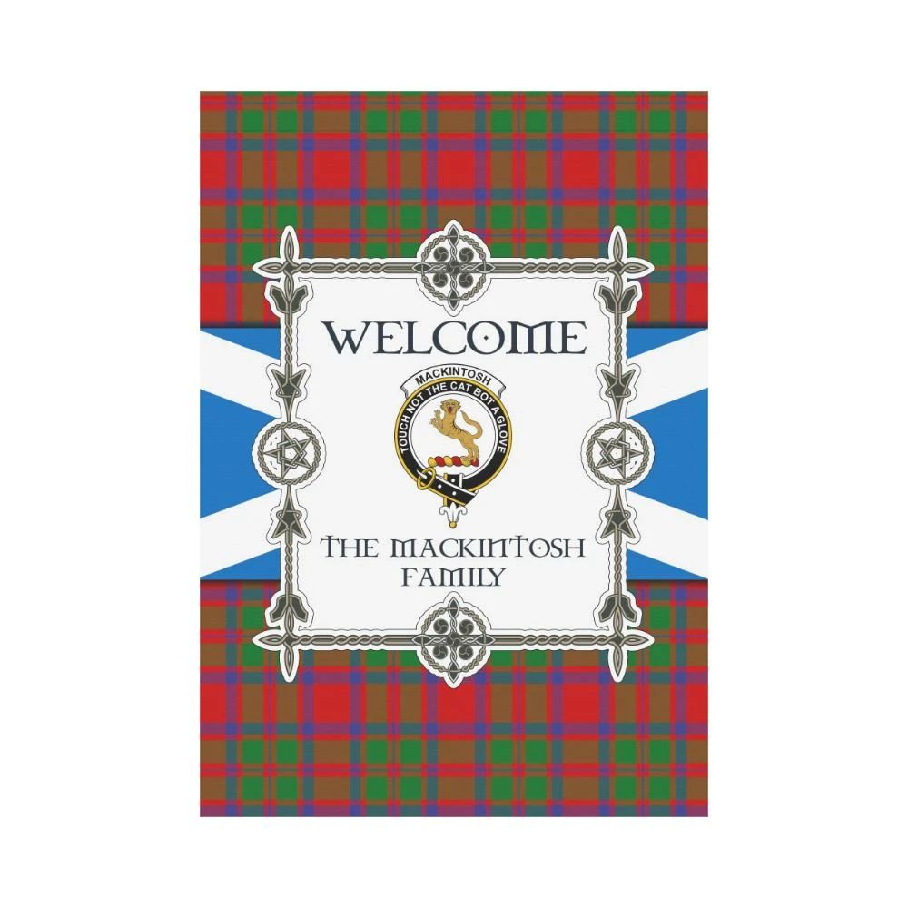 Mackintosh Clan Garden Flag, Scottish Tartan Mackintosh Clans Garden Flag New Style