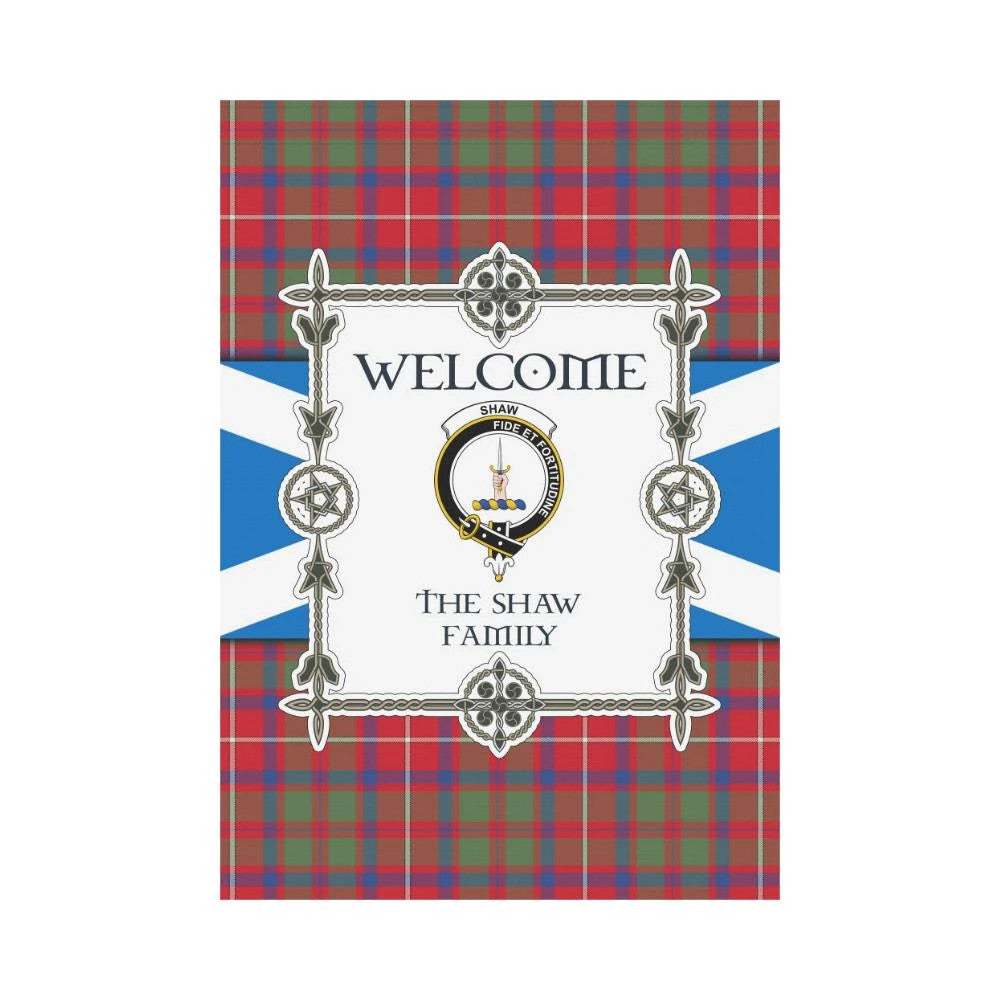 Shaw Clan Garden Flag, Scottish Tartan Shaw Clans Garden Flag New Style